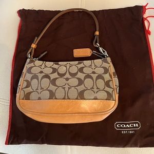 Small Vintage logo Coach Bag with duster bag